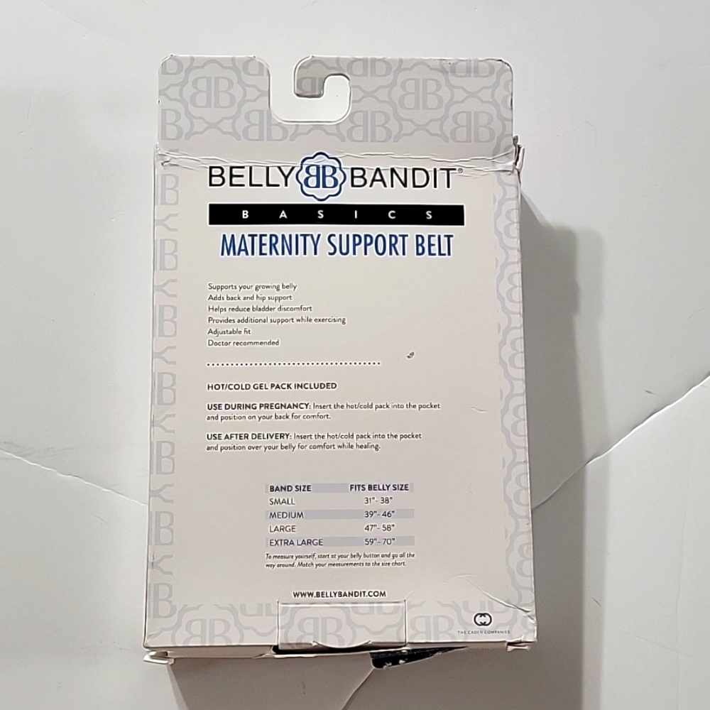 Belly & Back Maternity Support Belt- Belly Bandit Black Medium - Picture 8 of 8
